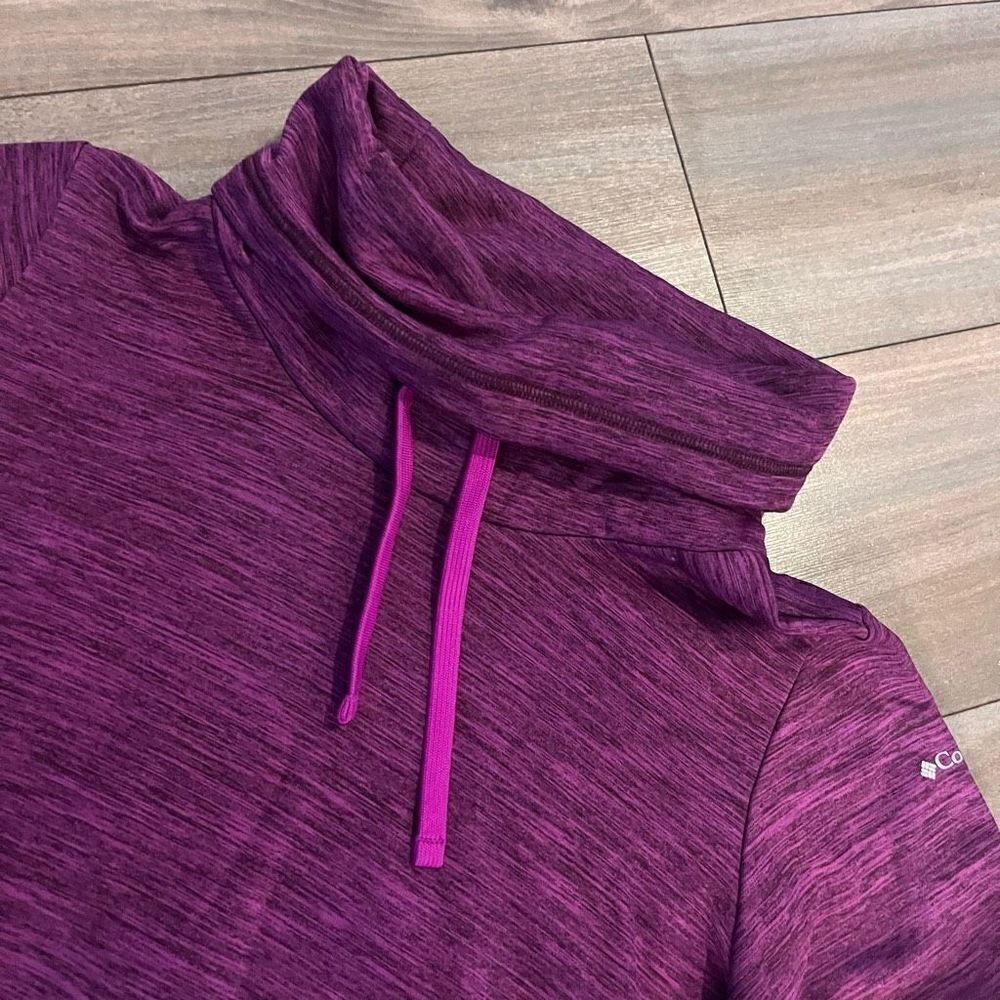 Columbia Purple Athletic Pullover Crewneck Women Small - Picture 2 of 4